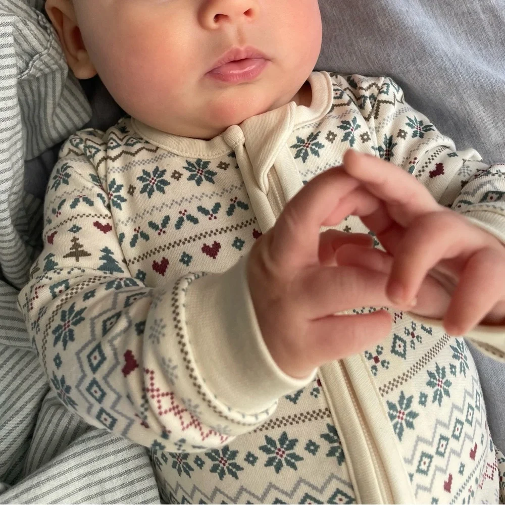 Colored Organics Holiday Fairisle Sleeper - Picture 4 of 4